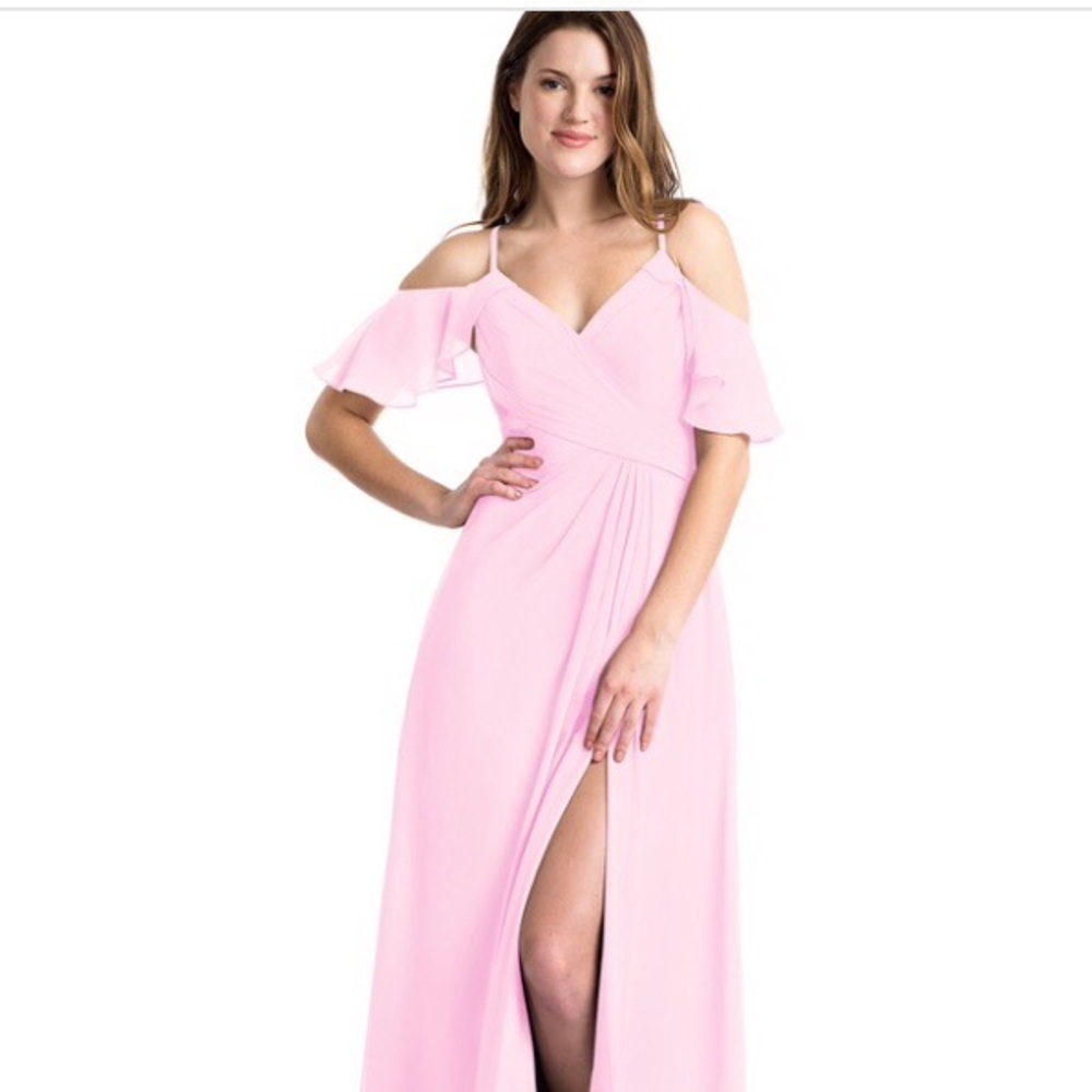 Azazie candy pink Dakota Bridesmaid dress
